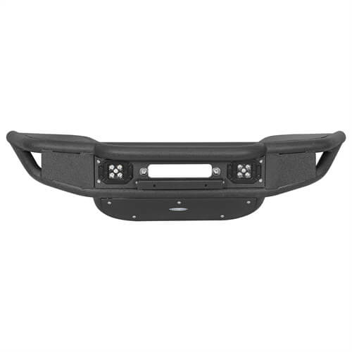 Lotus Tubular Front Bumper w/ Winch Plate For 2018-2025 Jeep Wrangler JL & Gladiator JT - Ultralisk4x4