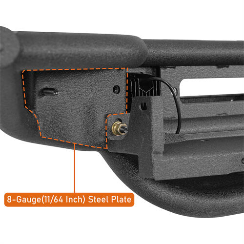Lotus Tubular Front Bumper w/ Winch Plate For 2018-2025 Jeep Wrangler JL & Gladiator JT - Ultralisk4x4