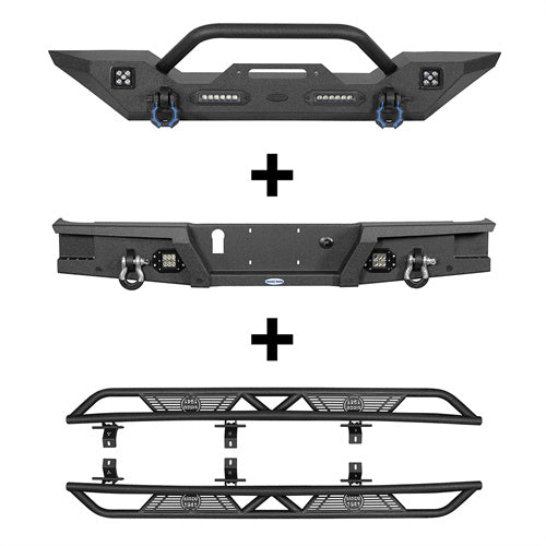 Mid Width Front Bumper & Rear Bumper & Running Boards(20-25 Jeep Gladiator JT) - Ultralisk 4x4