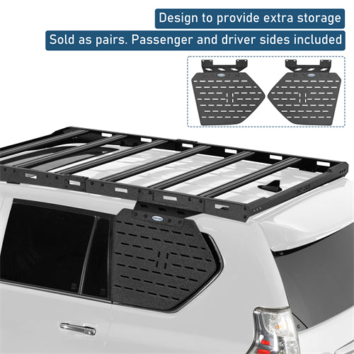 Rear Window Exterior Storage Panel Molle Panel Kit For 2010-2023 Lexus GX460 - Ultralisk4x4