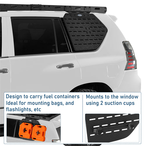 Rear Window Exterior Storage Panel Molle Panel Kit For 2010-2023 Lexus GX460 - Ultralisk4x4