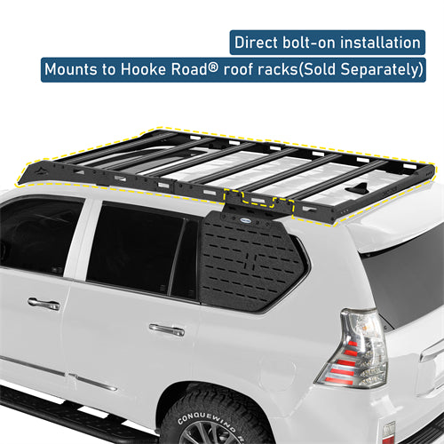 Rear Window Exterior Storage Panel Molle Panel Kit For 2010-2023 Lexus GX460 - Ultralisk4x4