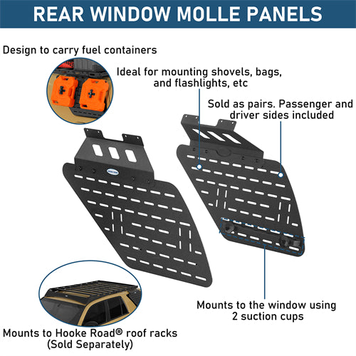 Rear Window Exterior Storage Panel Molle Panel Kit For 2003-2009 Toyota 4Runner - Ultralisk4x4