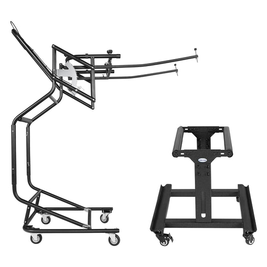 Movable Door Storage Cart Holder & Hard Top Lift Holder Rack For 1997-2025 Jeep Wrangler TJ JK JL JT & Ford Bronco 4-Door - Ultralisk 4x4