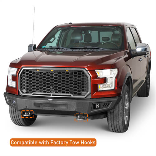 Off-Road Front Bumper For 2015-2017 Ford F-150 (Excluding Raptor)  - Ultralisk4x4-u8281-8