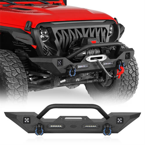 Front Bumper & Rear Bumper & Running Boards Side Steps(18-25 Jeep Wrangler JL) - ultralisk4x4