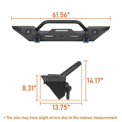 Front Bumper & Rear Bumper & Running Boards Side Steps(18-25 Jeep Wrangler JL) - ultralisk4x4