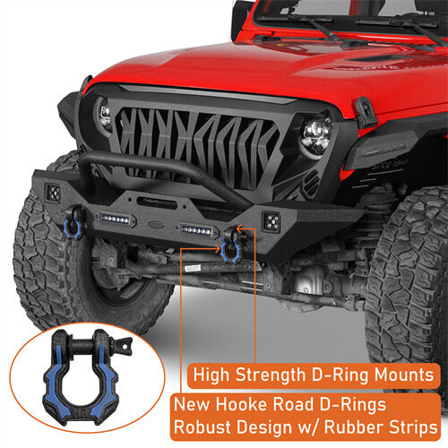 Steel Front Winch Bumper w/Accent Lighting For 2007-2025 Jeep Wrangler JK & JL & Gladiator JT - ultralisk4x4