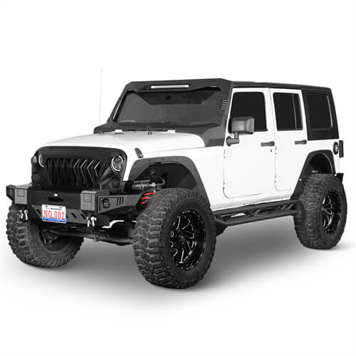 Front & Rear Fender Flare Kit Jeep Wrangler Off-Road For 2007-2018 Jeep Wrangler JL - Ultralisk4x4 ul2093s- 2
