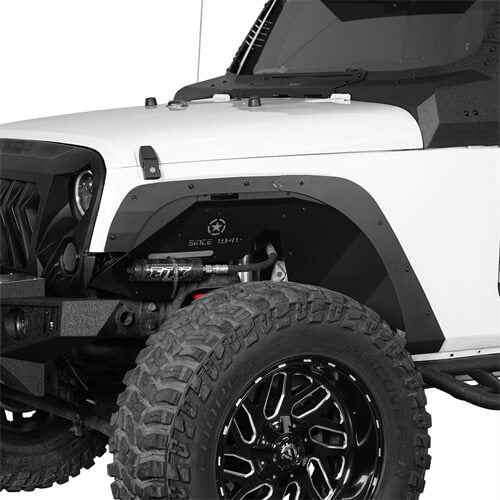 Front & Rear Fender Flare Kit Jeep Wrangler Off-Road For 2007-2018 Jeep Wrangler JL - Ultralisk4x4 ul2093s- 4