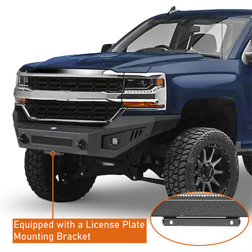 Off-Road Full-Width Front Bumper Aftermarket Truck Accessories For 2016-2018 Chevy Silverado 1500 - Ultralisk4x4 ul9029 10
