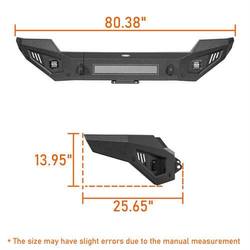 Off-Road Full-Width Front Bumper Aftermarket Truck Accessories For 2016-2018 Chevy Silverado 1500 - Ultralisk4x4 ul9029-1 16
