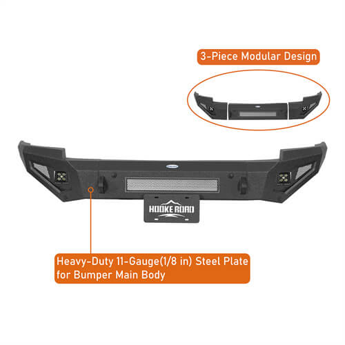 Off-Road Guardian Ⅰ Front Bumper For 2014-2015 Chevy Silverado 1500 - Ultralisk4x4