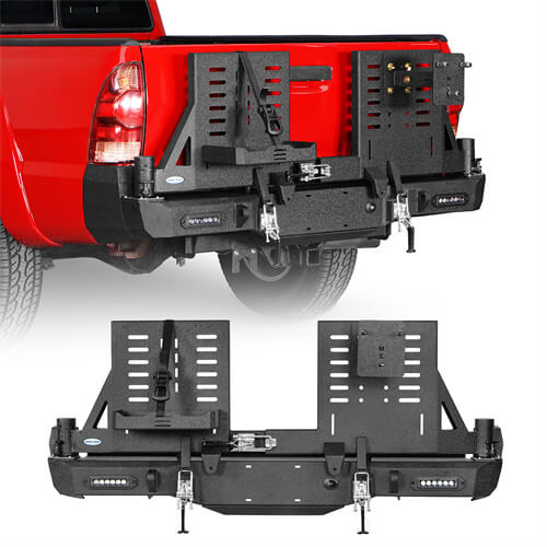 Off Road Rear Bumper For 2005-2015 Toyota Tacoma - Ultralisk4x4-u4036s-1