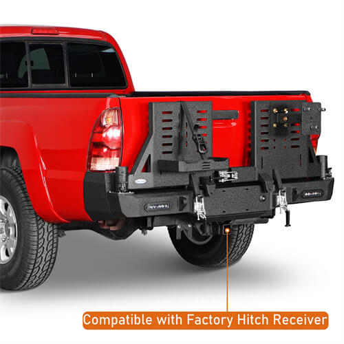 Off Road Rear Bumper For 2005-2015 Toyota Tacoma - Ultralisk4x4-u4036s-6
