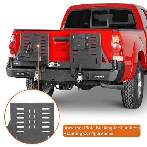 Off Road Rear Bumper For 2005-2015 Toyota Tacoma - Ultralisk4x4-u4036s-7