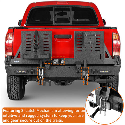 Off Road Rear Bumper For 2005-2015 Toyota Tacoma - Ultralisk4x4-u4036s-8