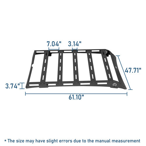 Off-Road Series Roof Rack For 2005-2023 Toyota Tacoma Double Cab - Ultralisk4x4-u4224-12