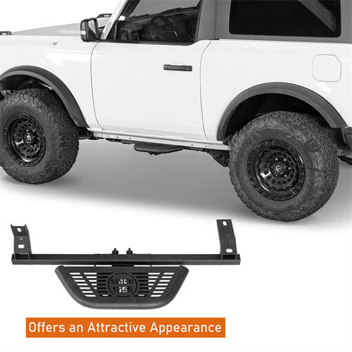 Off Road Side Hoop Steps Kit For 2021-2024 Ford Bronco 2-Door - Ultralisk4x4-u8931s-7