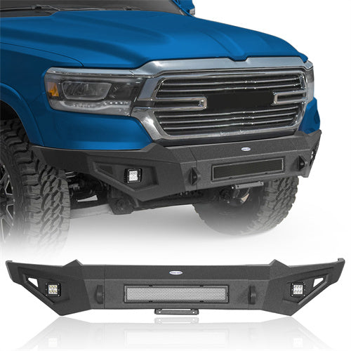 Offroad Front Bumper w/LED Spotlights (2019-2024 Dodge Ram 1500) - ultralisk4x4