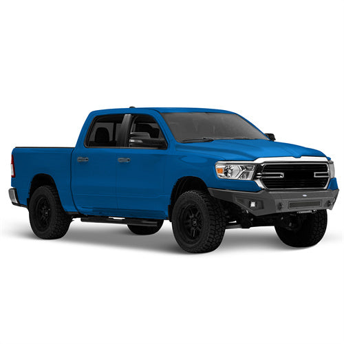 Offroad Front Bumper w/LED Spotlights (2019-2024 Dodge Ram 1500) - ultralisk4x4