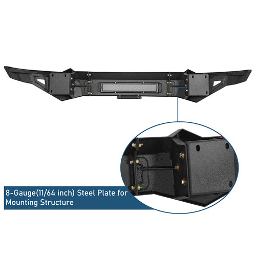 Offroad Front Bumper w/LED Spotlights (2019-2024 Dodge Ram 1500) - ultralisk4x4