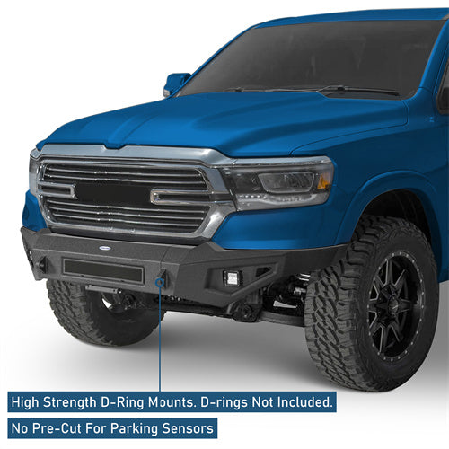 Offroad Front Bumper w/LED Spotlights (2019-2024 Dodge Ram 1500) - ultralisk4x4