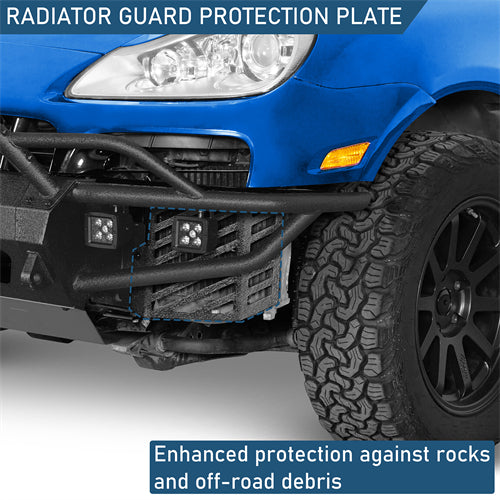 Radiator Guard Protection Plate Kit For 2008-2010 Porsche Cayenne 957 - Ultralisk4x4