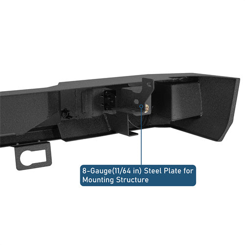 Aftermarket Rear Bumper w/ LED spotlights For 2007-2018 Chevy Silverado 1500 - Ultralisk4x4