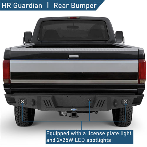 Aftermarket Rear Bumper For 1992-1996 Ford F-150 F-250 F-350 - Ultralisk4x4-u8541-4