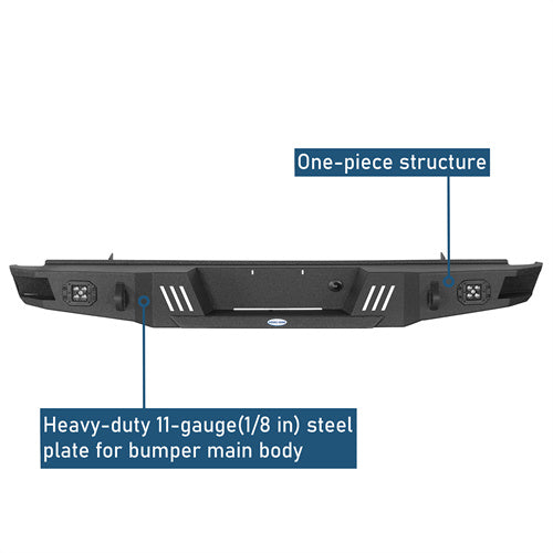 Aftermarket Rear Bumper For 1992-1996 Ford F-150 F-250 F-350 - Ultralisk4x4-u8541-8