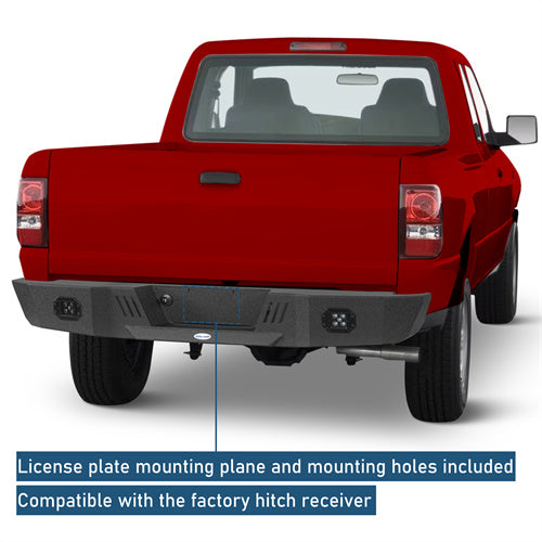 Off-Road Rear Bumper w/ LED Spotlights For 1993-2011 Ford Ranger Fleetside - Ultralisk4x4-u8820-5