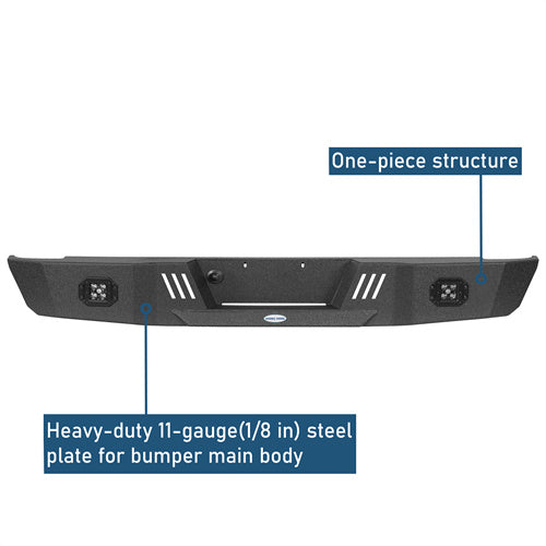Off-Road Rear Bumper w/ LED Spotlights For 1993-2011 Ford Ranger Fleetside - Ultralisk4x4-u8820-6