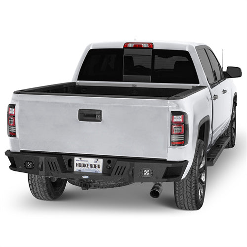 Rear Bumper w/ LED Spotlights For 2007-2018 GMC Sierra 1500 - Ultralisk4x4-u9463-2