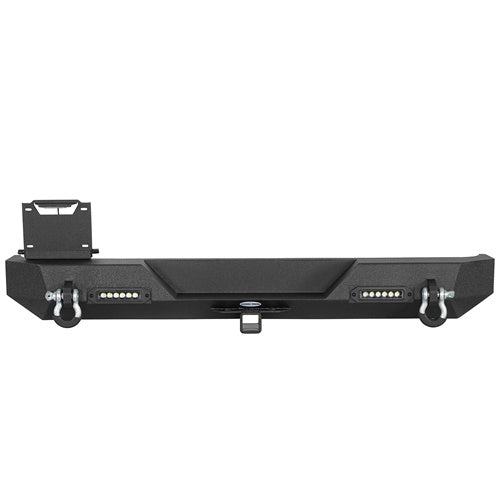 Car Bumper Rear Bumper w/ LED Lights For 1997-2006 Jeep Wrangler TJ - Ultralisk4x4