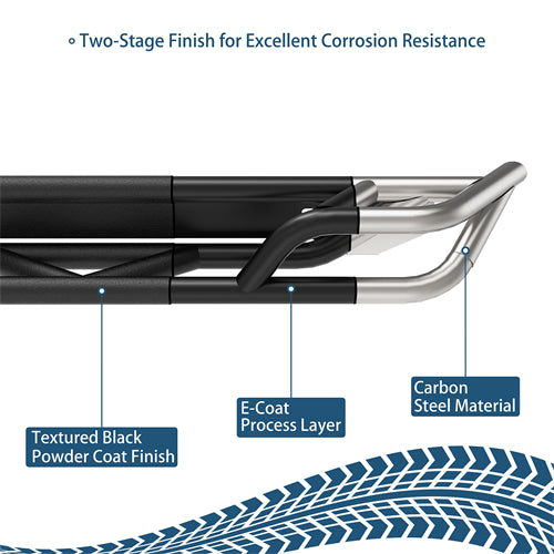 Tubular Rear Bumper For 1987-2006 Jeep Wrangler YJ TJ - Ultralisk4x4