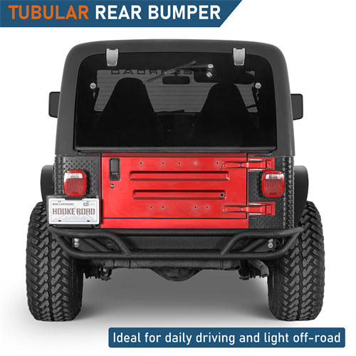 Tubular Rear Bumper For 1987-2006 Jeep Wrangler YJ TJ - Ultralisk4x4