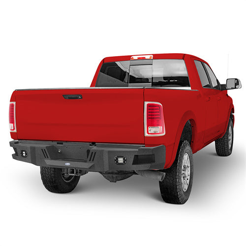 Road Trip Rear Bumper w/ LED White Floodlights For 2010-2018 Ram 2500 - Ultralisk4x4