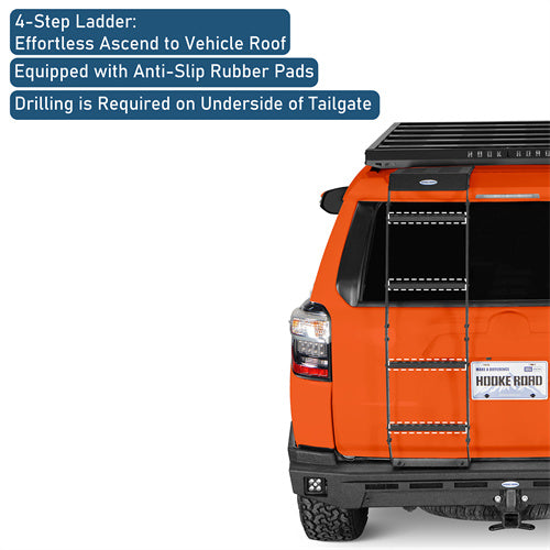 Road Trip Rear Hatch Ladder For 2010-2024 Toyota 4Runner - Ultralisk4x4