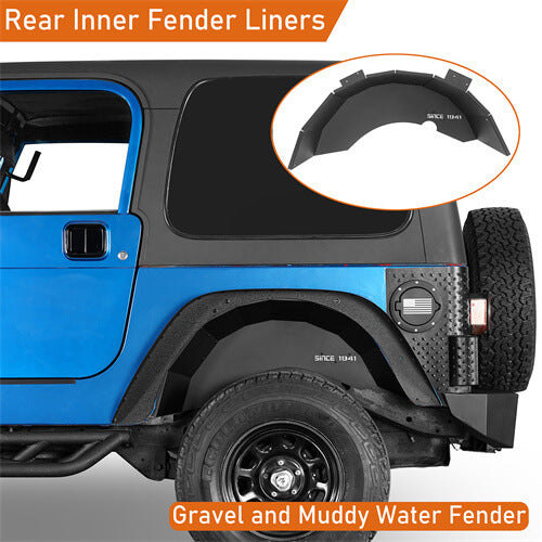 Road Trip Rear Inner Fender Liners For 1997-2006 Jeep Wrangler TJ - Ultralisk4x4 - u1035s -4