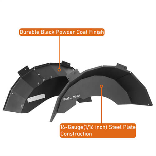 Road Trip Rear Inner Fender Liners For 1997-2006 Jeep Wrangler TJ - Ultralisk4x4 - u1035s -7