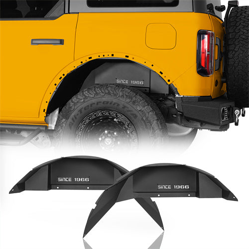 Off-Road Rear Inner Fender Liners For 2021-2025 Ford Bronco (Excluding Raptor) - Ultralisk4x4