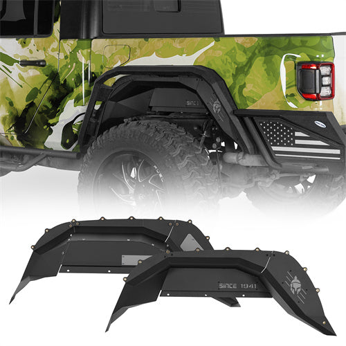 Rear Inner Fender Liners For 2018-2025 Jeep Wrangler JL / Gladiator JT - Ultralisk4x4