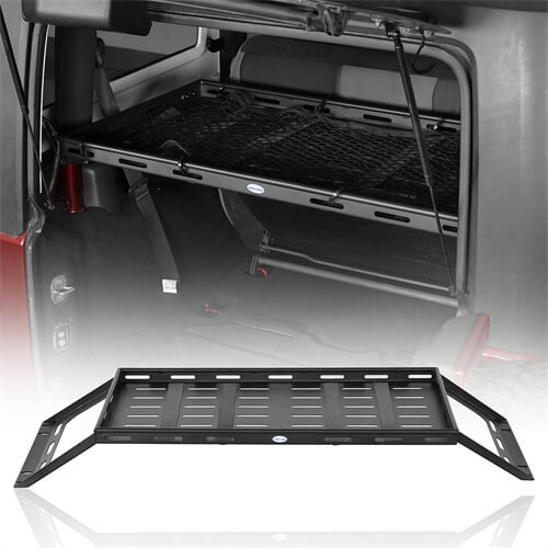 Rear Trunk Basket Cargo Rack For 2007-2018 Jeep Wrangler JK - Ultralisk4x4-u2096s-1