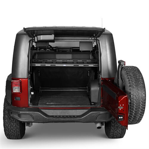 Rear Trunk Basket Cargo Rack For 2007-2018 Jeep Wrangler JK - Ultralisk4x4-u2096s-2