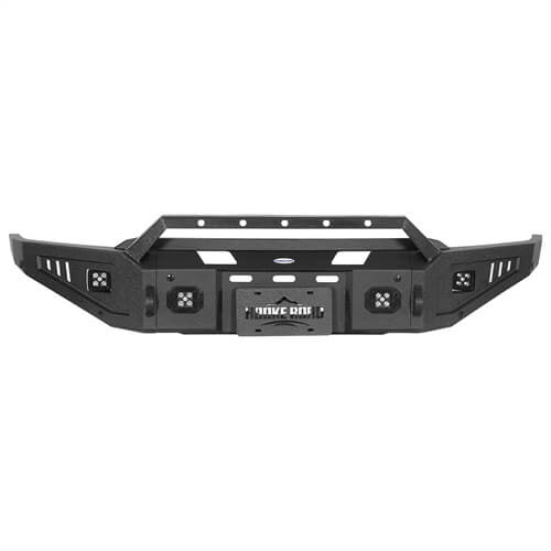 Road Trip Front Bumper w/ Winch Plate & LED Spotlights For 2021-2023 Ford F-150 - Ultralisk4x4 -u8300-3