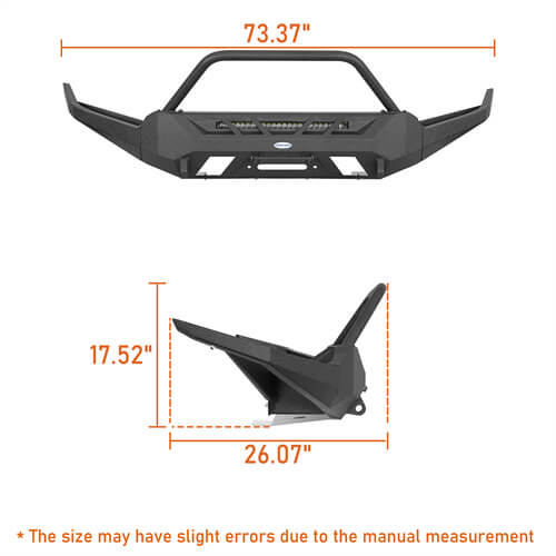 Road Trip Front & Rear Bumper For 2016-2023 Toyota Tacoma 3rd Gen - Ultralisk4x4