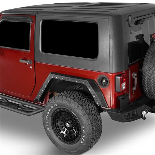 Road Trip Rear Fender Flares For 2007-2018 Jeep Wrangler JK 2-Door - Ultralisk4x4-u2105-2