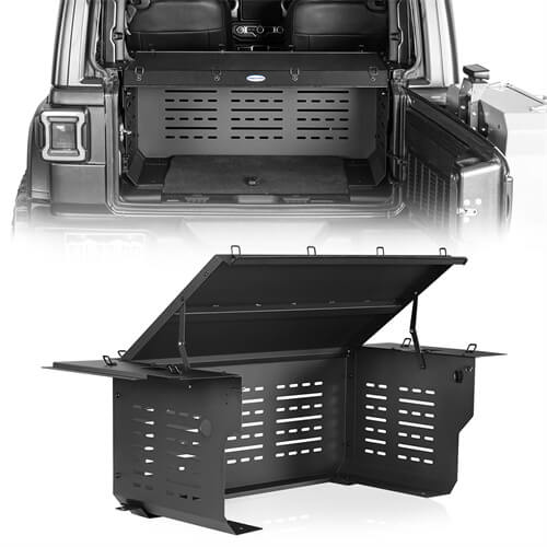 Road Trip Security Deck Enclosure For 2018-2023 Jeep Wrangler JL 2-Door - Ultralisk4x4-u3069s-1
