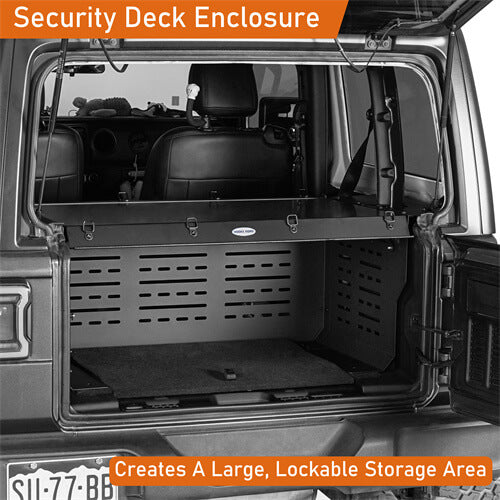 Road Trip Security Deck Enclosure For 2018-2023 Jeep Wrangler JL 2-Door - Ultralisk4x4-u3069s-4